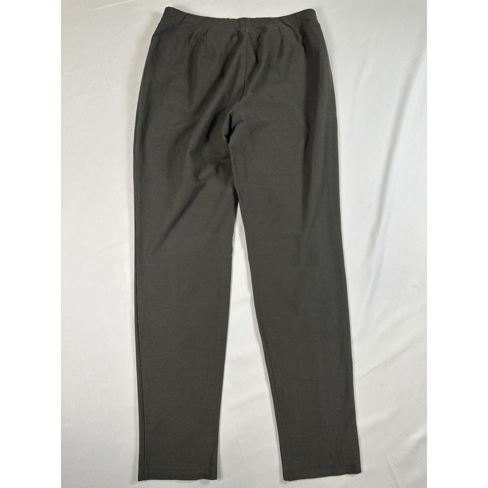 EILEEN FISHER Gray Washable Stretch Viscose Crepe Pant Sz XS Quiet Luxury - Picture 6 of 6